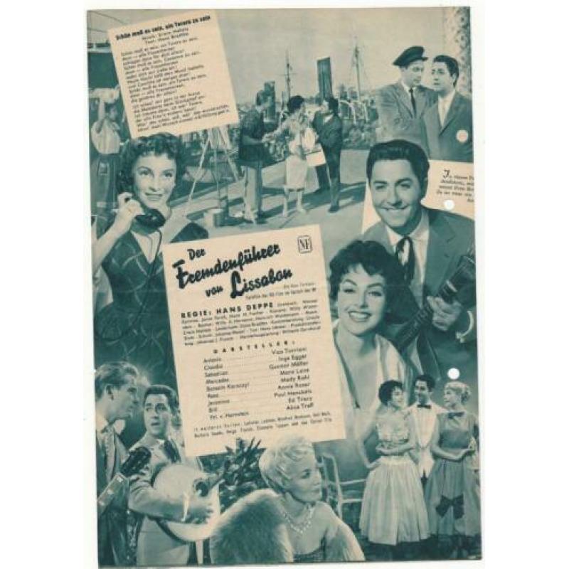 Filmprogramma: "Der Fremdenführer von Lissabon,Vico Torriani