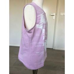 ESP / ESPRIT (sport) shirt roze + stretch mt 44 netjes D3