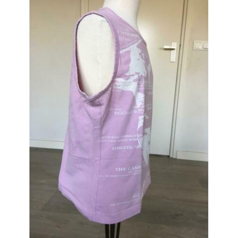 ESP / ESPRIT (sport) shirt roze + stretch mt 44 netjes D3