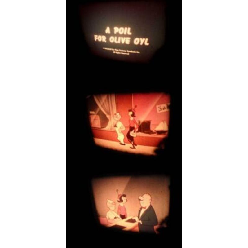 x 8mm film 2x Popeye - Parels - Luchtballon - 120mtr geluid