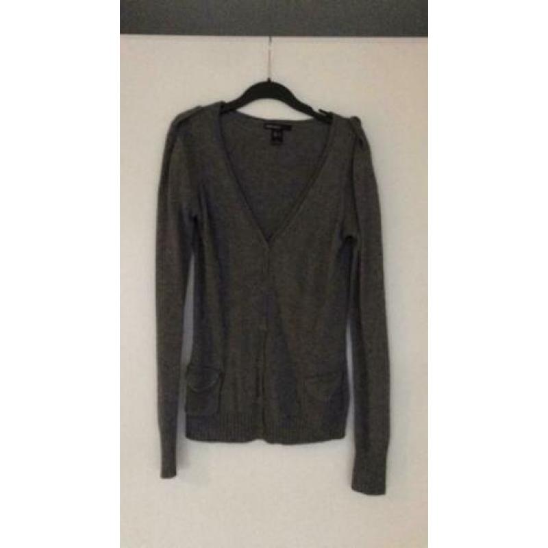 Mango vest grijs nieuw maat small