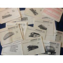 Oude Märklin brochures, folders en catalogi