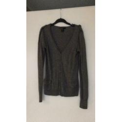 Mango vest grijs nieuw maat small