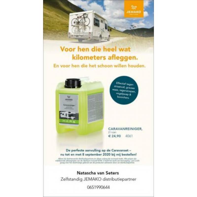 TOP PRODUKT JEMAKO CARAVAN REINIGER VOOR caravan camper boot
