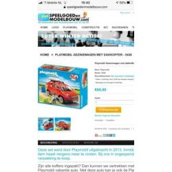 Playmobiel caravan met gezinsauto