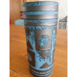 Retro West Germany vaas 1241-22 blauw