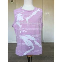 ESP / ESPRIT (sport) shirt roze + stretch mt 44 netjes D3