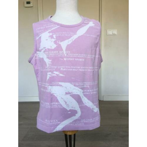 ESP / ESPRIT (sport) shirt roze + stretch mt 44 netjes D3