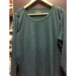 Donkere groen dames top , maat; l