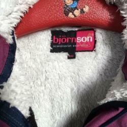 Bjornson softshell paars teddy gevoerd jasje jas 110 116