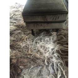 Hocker velvet antraciet