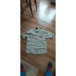 Fjällraven korte mouwen overhemd blouse bloes maat medium