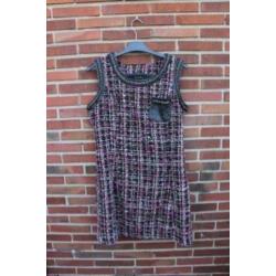 Jurk zwart/ rose Last Girl mt L winter