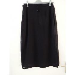 Rok zwart lang mt.44 (L)