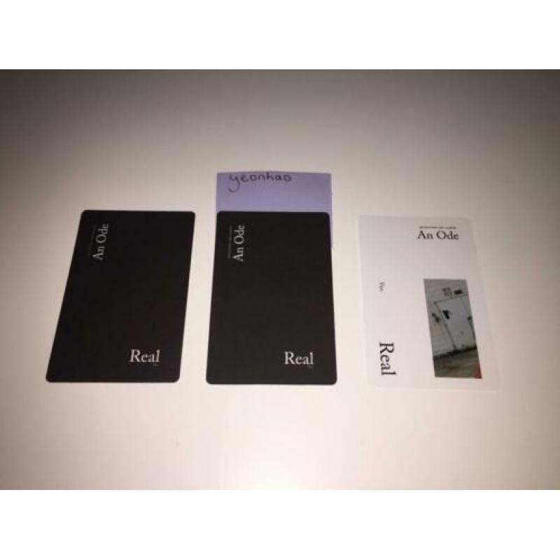 [kpop] seventeen an ode woozi, mingyu, wonwoo photocards