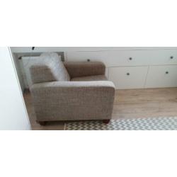 Fauteuil bruin gemêleerd