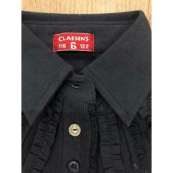 Maat 116 longsleve poloshirt shirt nieuw claessens trui