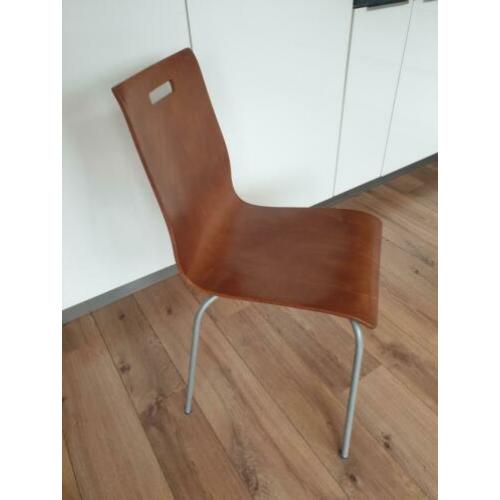 6 Bruine ikea eetkamerstoelen