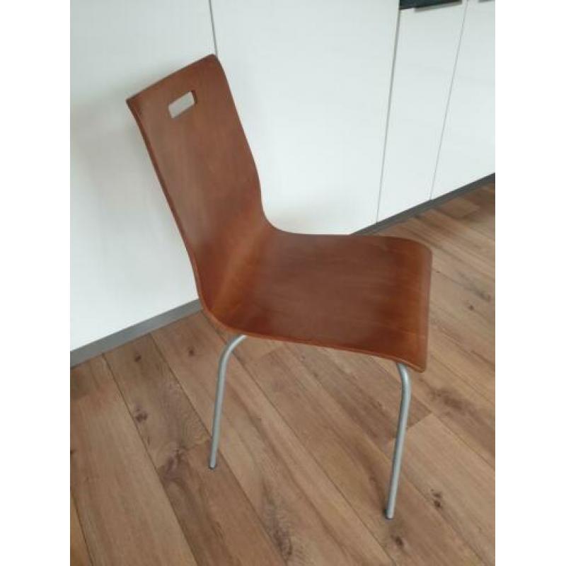 6 Bruine ikea eetkamerstoelen