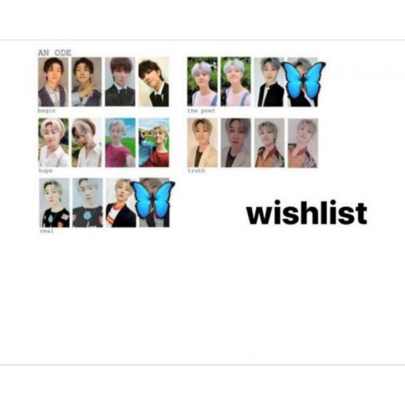[kpop] seventeen an ode woozi, mingyu, wonwoo photocards