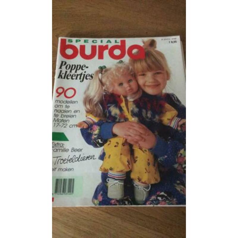 5x Burda poppenkleertjes