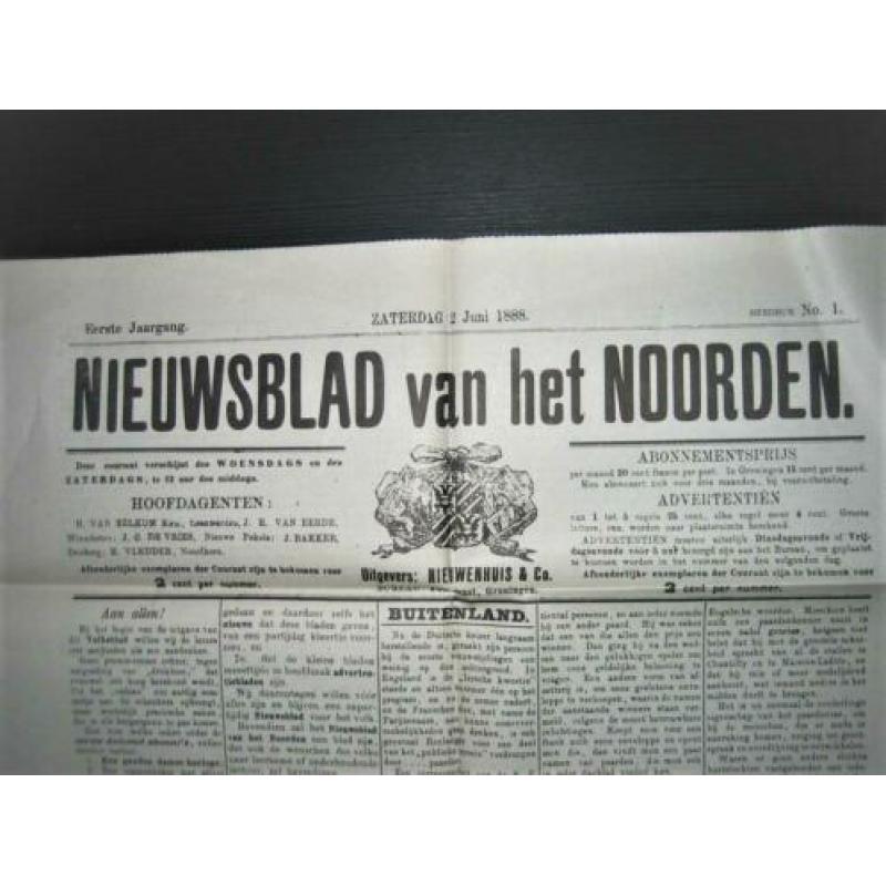 Oude krant