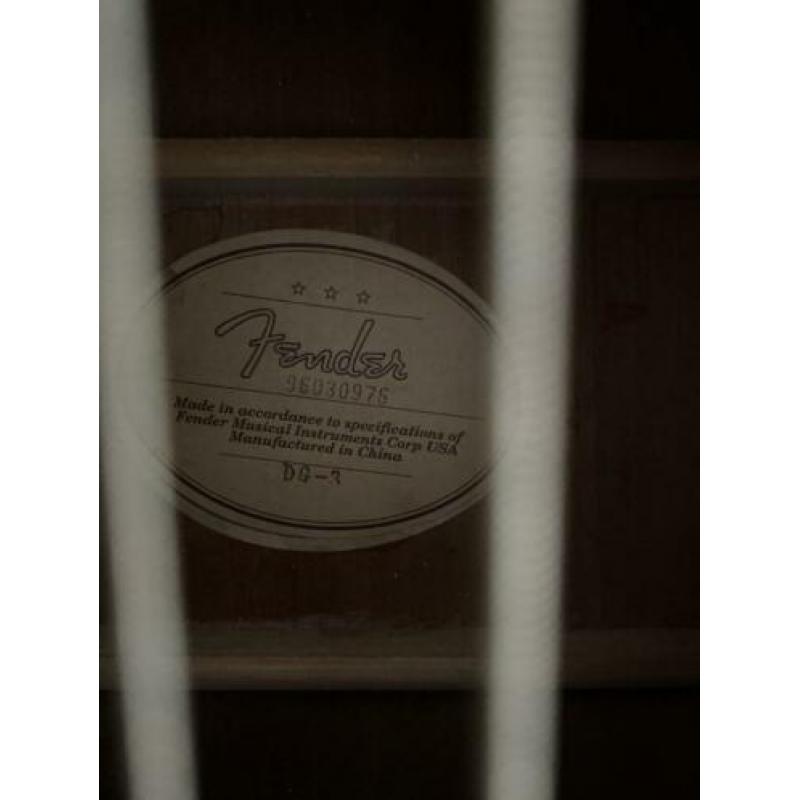 Fender akoestische gitaar DG-3 zwart