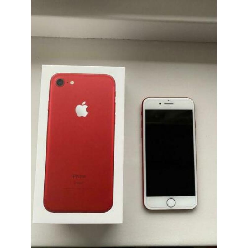 iPhone 7 RED 256GB nieuwe accu en geen enkel krasje