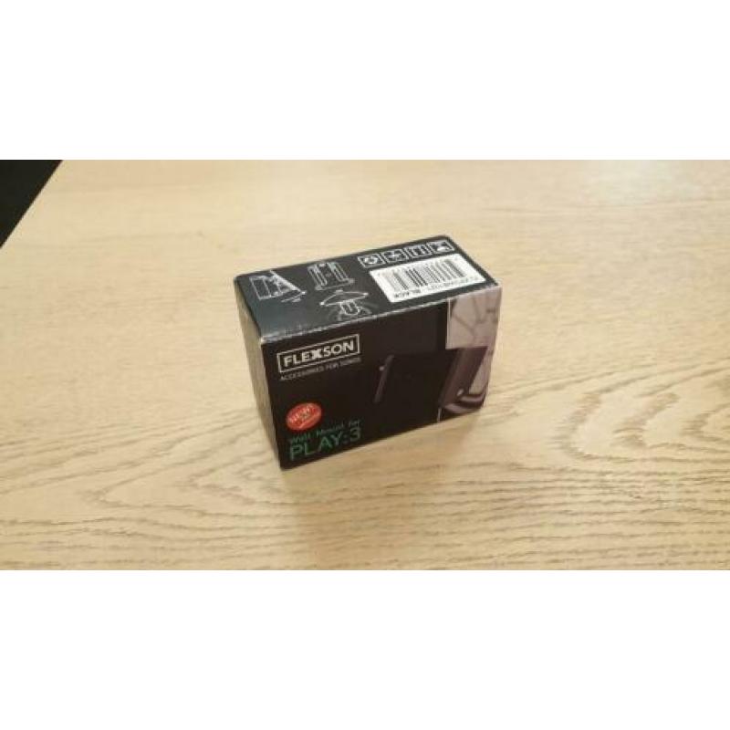 Flexson Play:3 muurbeugel zwart NIEUW