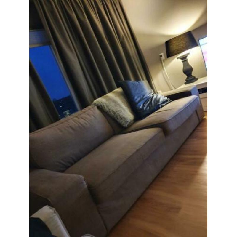 3zitsbank taupe/bruin gratis op te halen