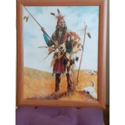 2 indianen schilderijen