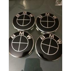 BMW emblemen zwart motorkap achterklep set! 1 3 5 7 serie X5