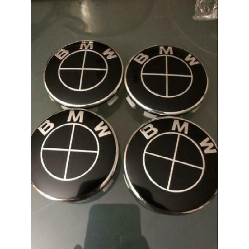 BMW emblemen zwart motorkap achterklep set! 1 3 5 7 serie X5