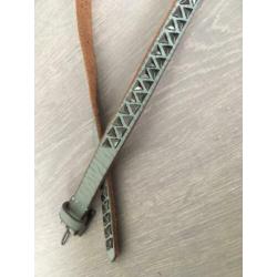 Cowboysbelt cowboysbag mint mintgroen riem studs 85 cm