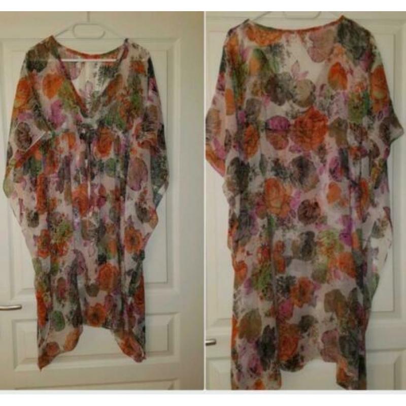 Tuniek kaftan Tissaia cover up strand 40 chiffon