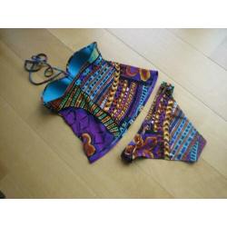 Exclusieve bont gekleurde tankini LINGA DORE 38 snazzeys