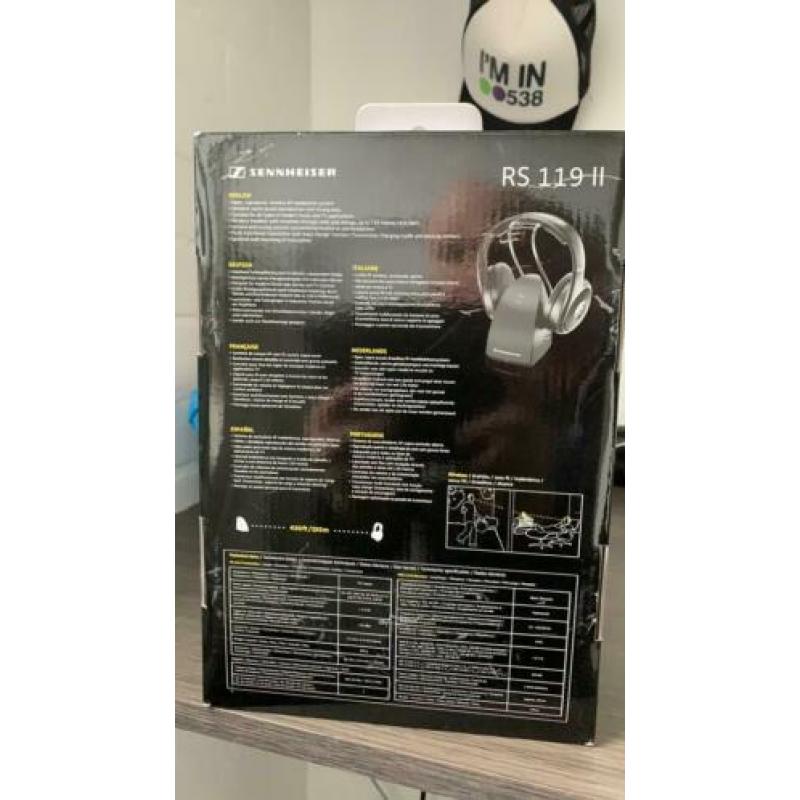 Sennheiser draadloze koptelefoon de RS 119 II nieuw in doos!
