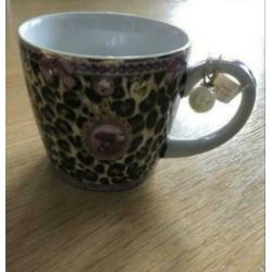 Little Diva luipaardprint koffiemok NIEUW