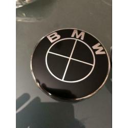 BMW emblemen zwart motorkap achterklep set! 1 3 5 7 serie X5