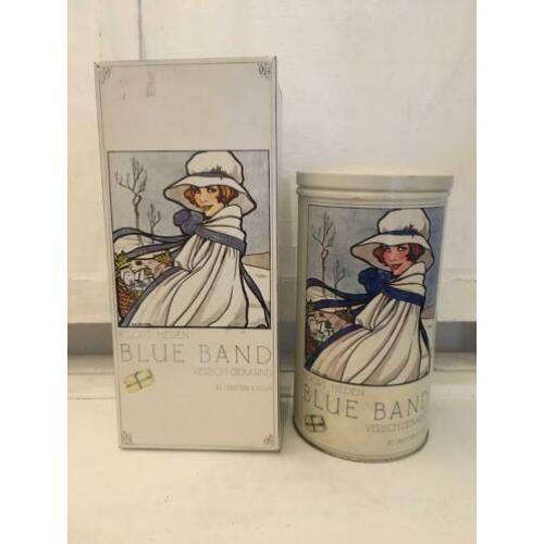 Blue Band Rie Cramer sfeervol brocante wit blik, honingkoek