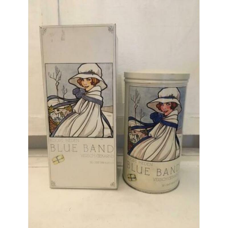 Blue Band Rie Cramer sfeervol brocante wit blik, honingkoek