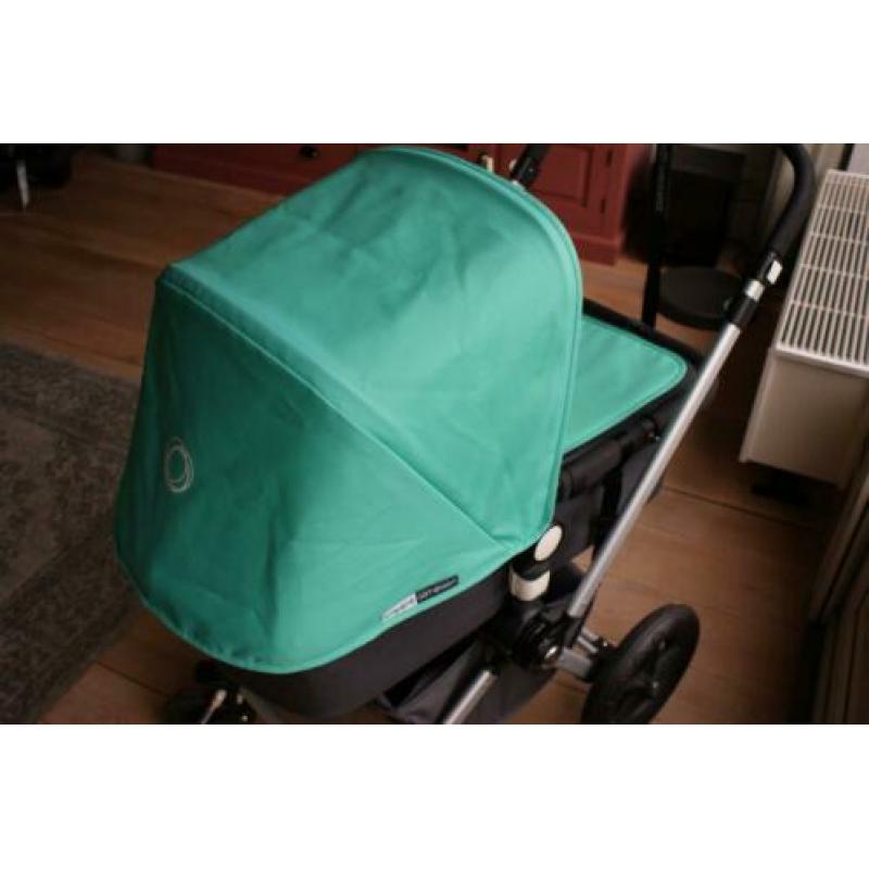Bugaboo Cameleon Bekledingset Groen, zonnekap en wiegdekje