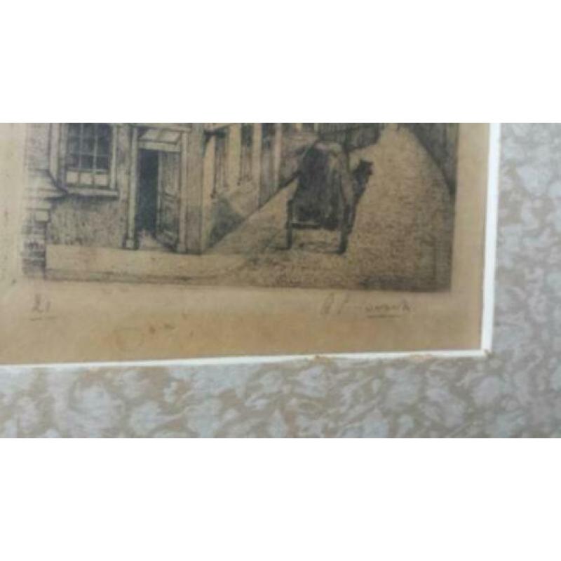 ets Breda onze lieve vrouwetoren gesigneerd A. P. Bosch