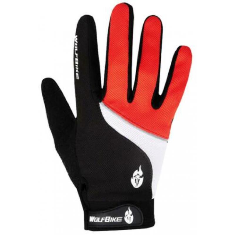 Fietshandschoenen MTB maat M L XL fiets handschoenen rood