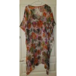Tuniek kaftan Tissaia cover up strand 40 chiffon