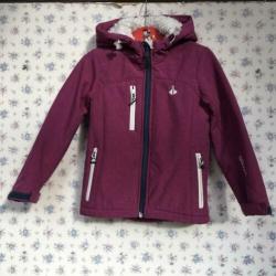 Bjornson softshell paars teddy gevoerd jasje jas 110 116