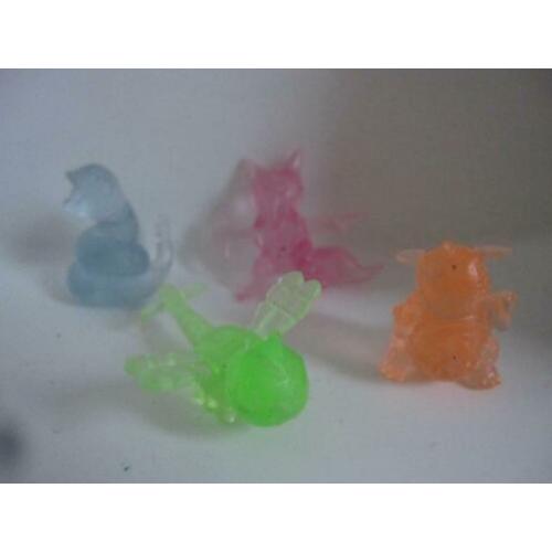 4x pokemon doorzichtig figuur ekans yanma kadabra kangaskhan