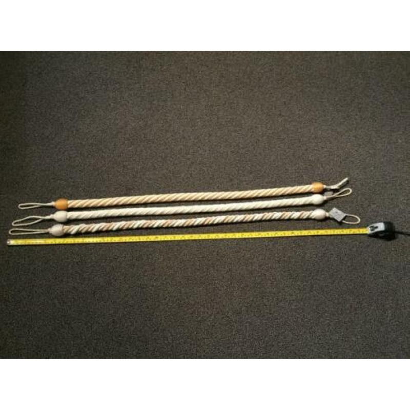 Gevlochten ronde kabel embrasse NIEUW - ca 1m lang (2)