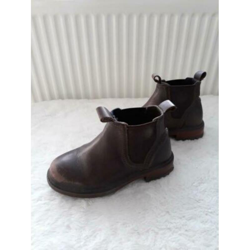 Bruin jongens leren laarsjes van Zara footware maat 27