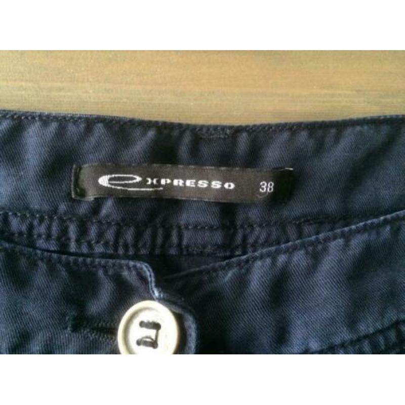 Expresso blauwe baggy broek maat 38